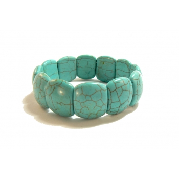 Large Vibrant Blue Turquoise Bracelet